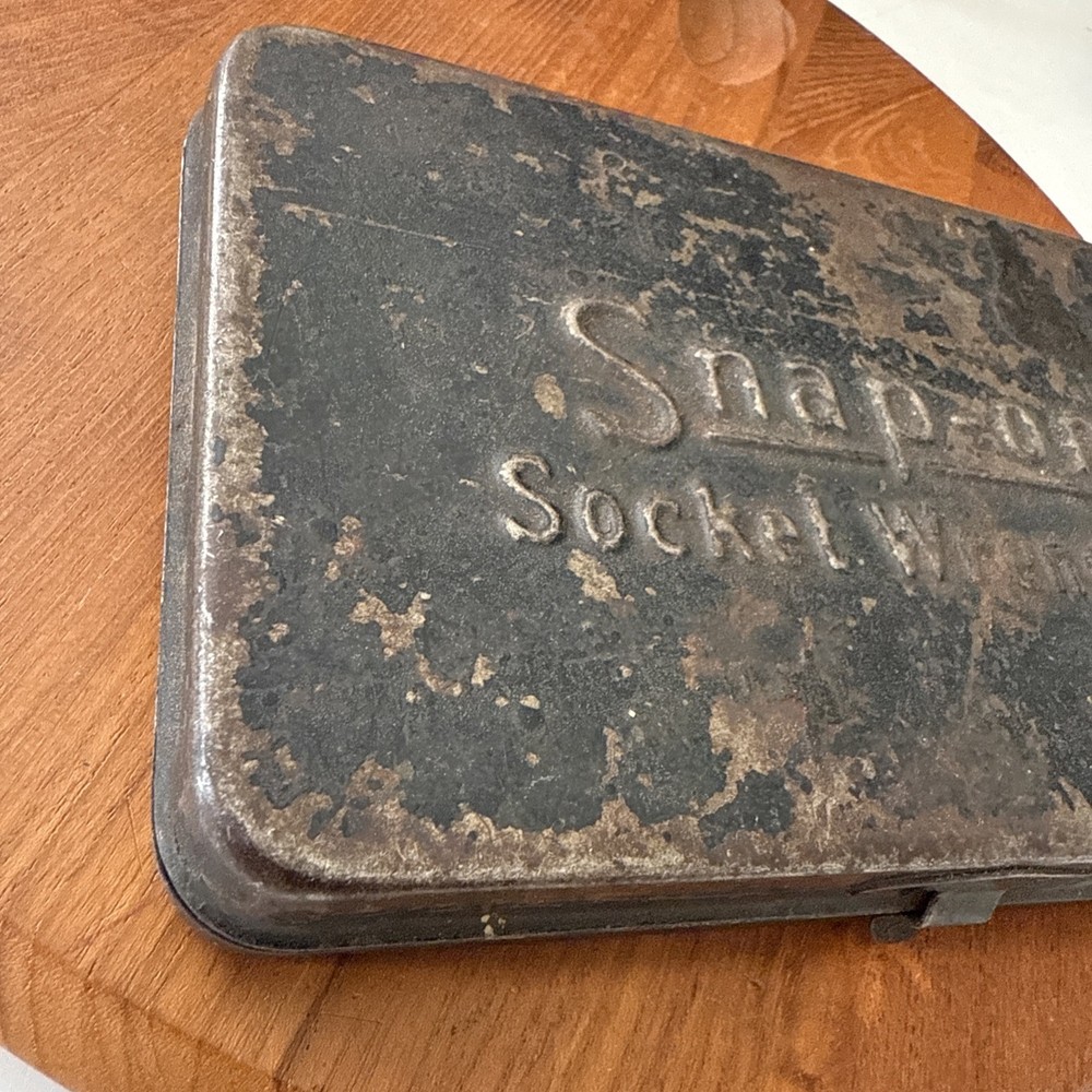 Vintage Snap-On Socket Wrenches EMPTY Metal Box Case