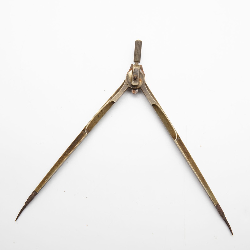 Vintage Brass & Iron Drafting Divider Pat 1903 Germany