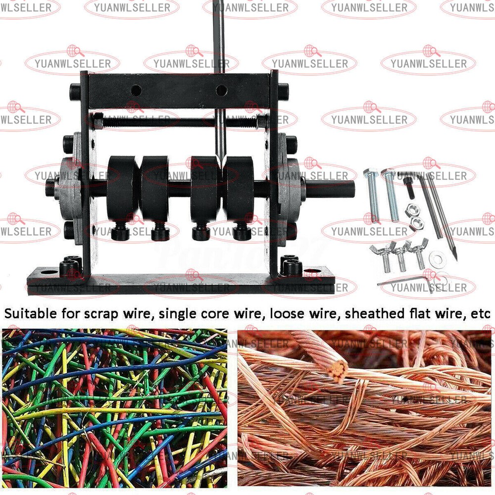1-30mm Scrap Cable Peeling Stripper Fixture Manual Copper Wire Stripping Machine