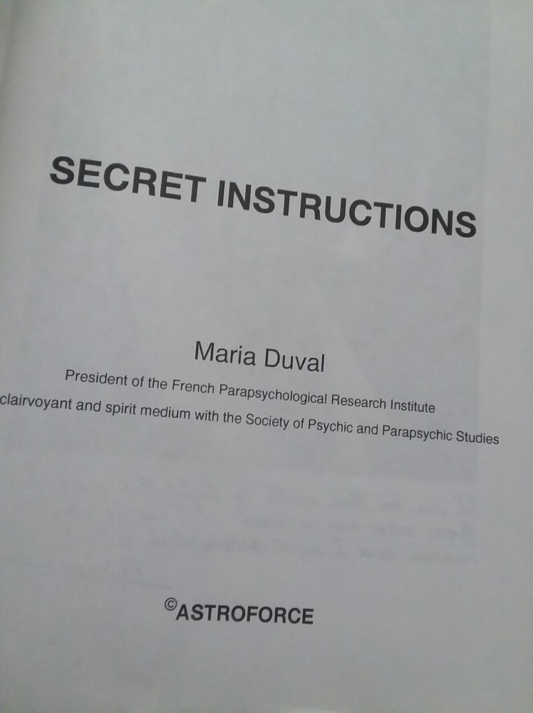 Secret Instructions