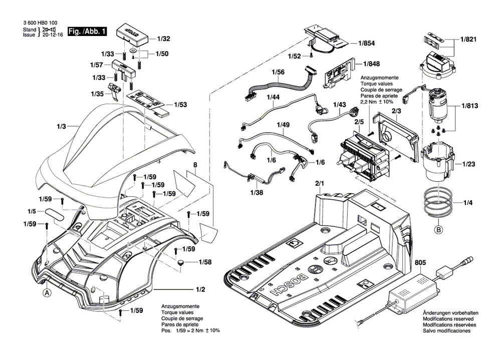 New Bosch F016104900 Printed Circuit Board