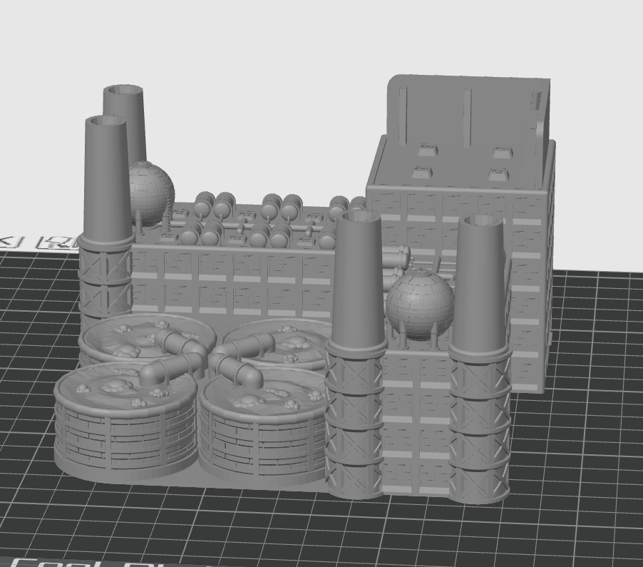 Modern Chemical Plant - Tabletop Wargame Terrain Battletech