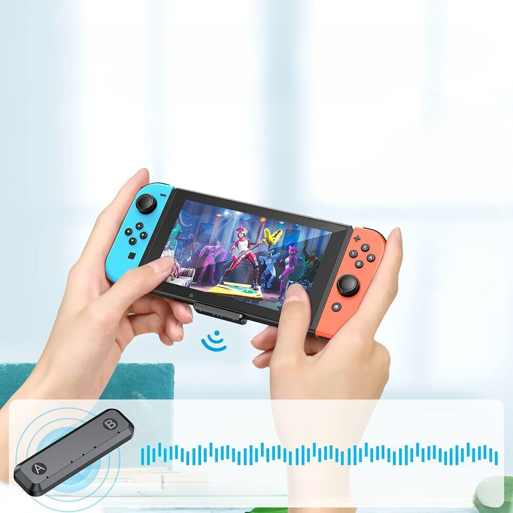 GuliKit Bluetooth Adapter 5.0 Audio Transmitter For PS4/PS5/Nintendo Switch/PC