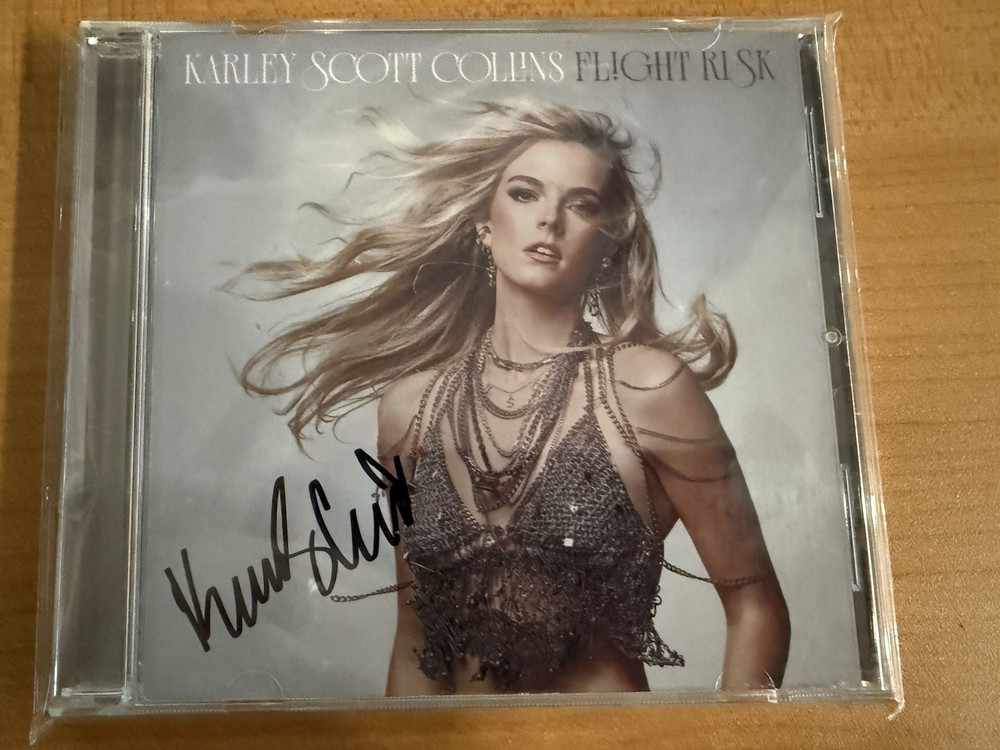 Karley Scott Collins: Flight Risk cd with signed insert AUTOGRAPHED