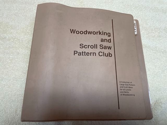 Vintage Woodworking and Scroll Saw Pattern Club Binder & 53 Patterns