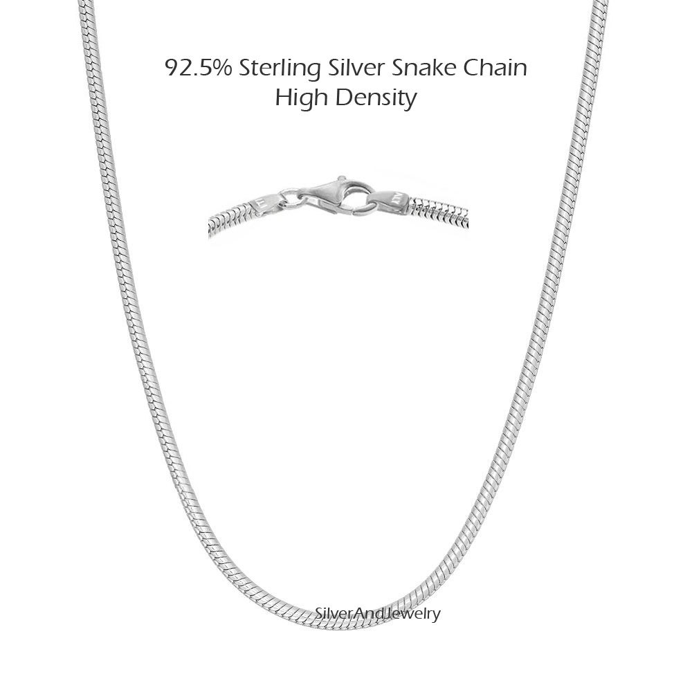 3 mm 925 Sterling Silver Snake Chains