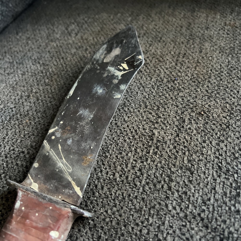 Vintage WWII Combat Survival Fixed Blade Heavy Knife