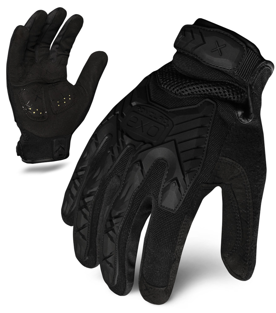 IronClad EXOT-IBLK Tactical Impact Protection Gloves Black - Select Size