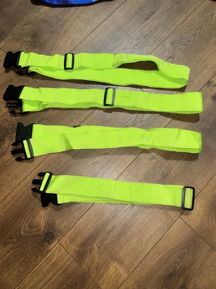 Luggage Straps Lot Neon Green