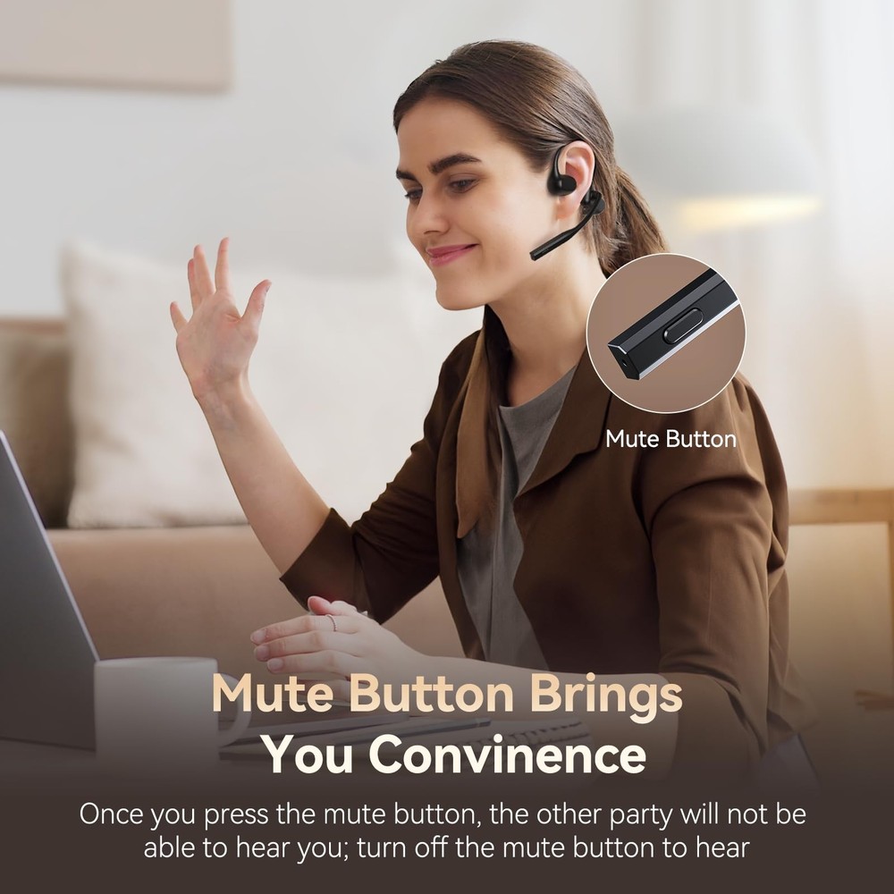 Wireless Headphones Open Ear with Mic CXK