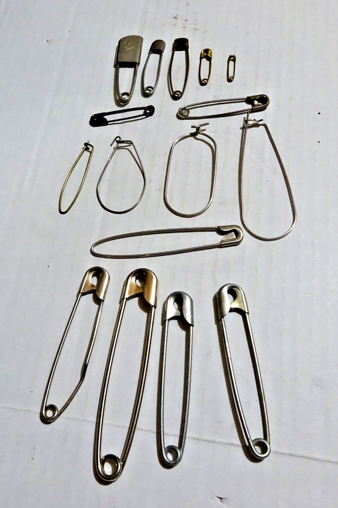 Assorted Diaper Pins, Utility Clip pins