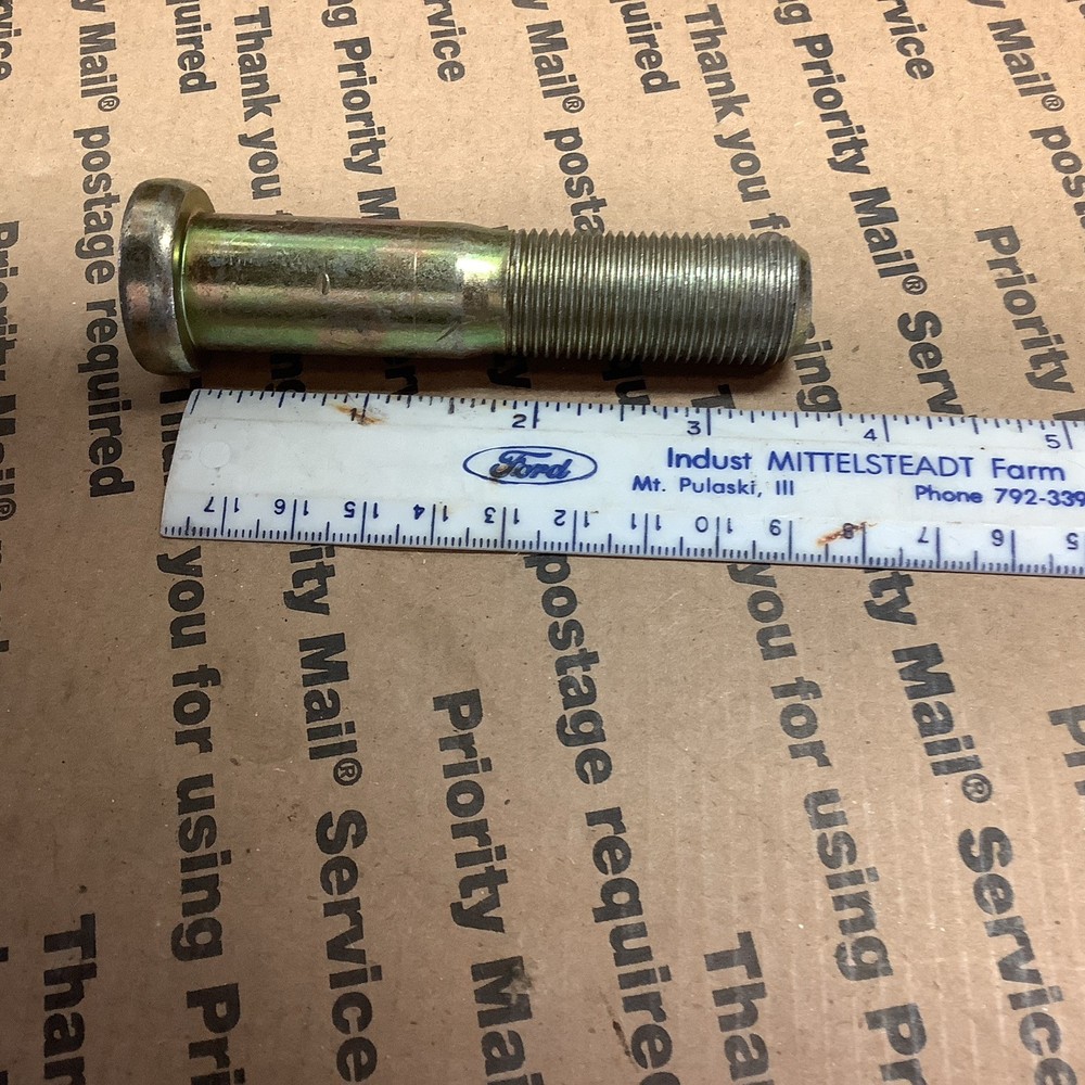 3/4-16 X 3.5” Left Hand Thread Wheel Stud , Press In.