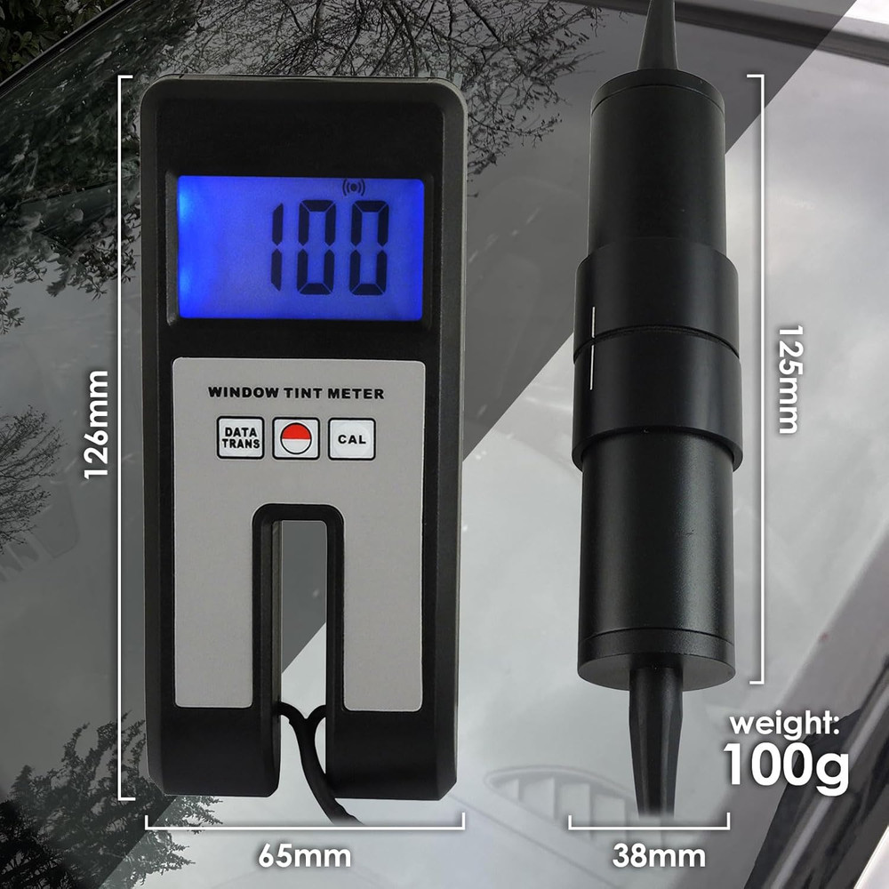 Digital Car Window Tint Meter - Portable Solar Tester for Visual Light Transmiss