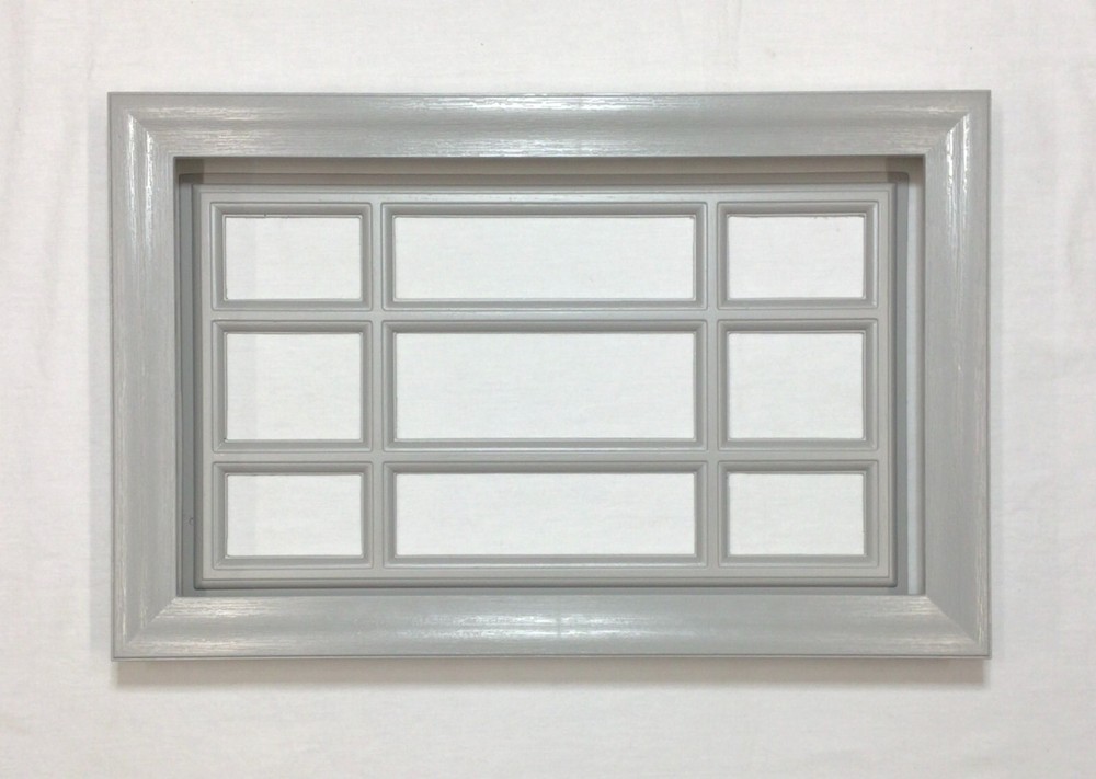Gray Amarr Garage Door Window Kit Short Panel Frame Insert Grills Glass Options