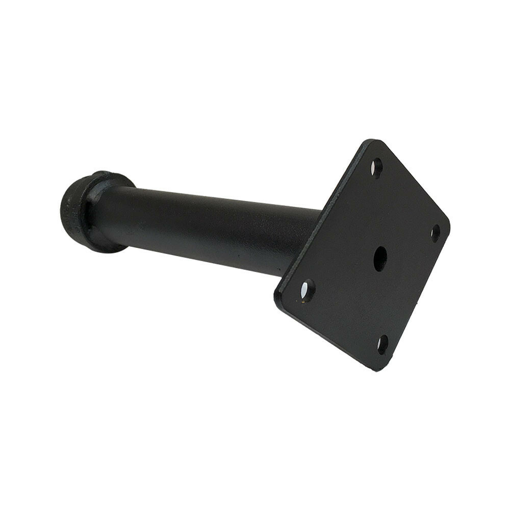 4 Pc 6" Shelf Support Pipe Style Faceout for Wall Mounted Pipeline Black