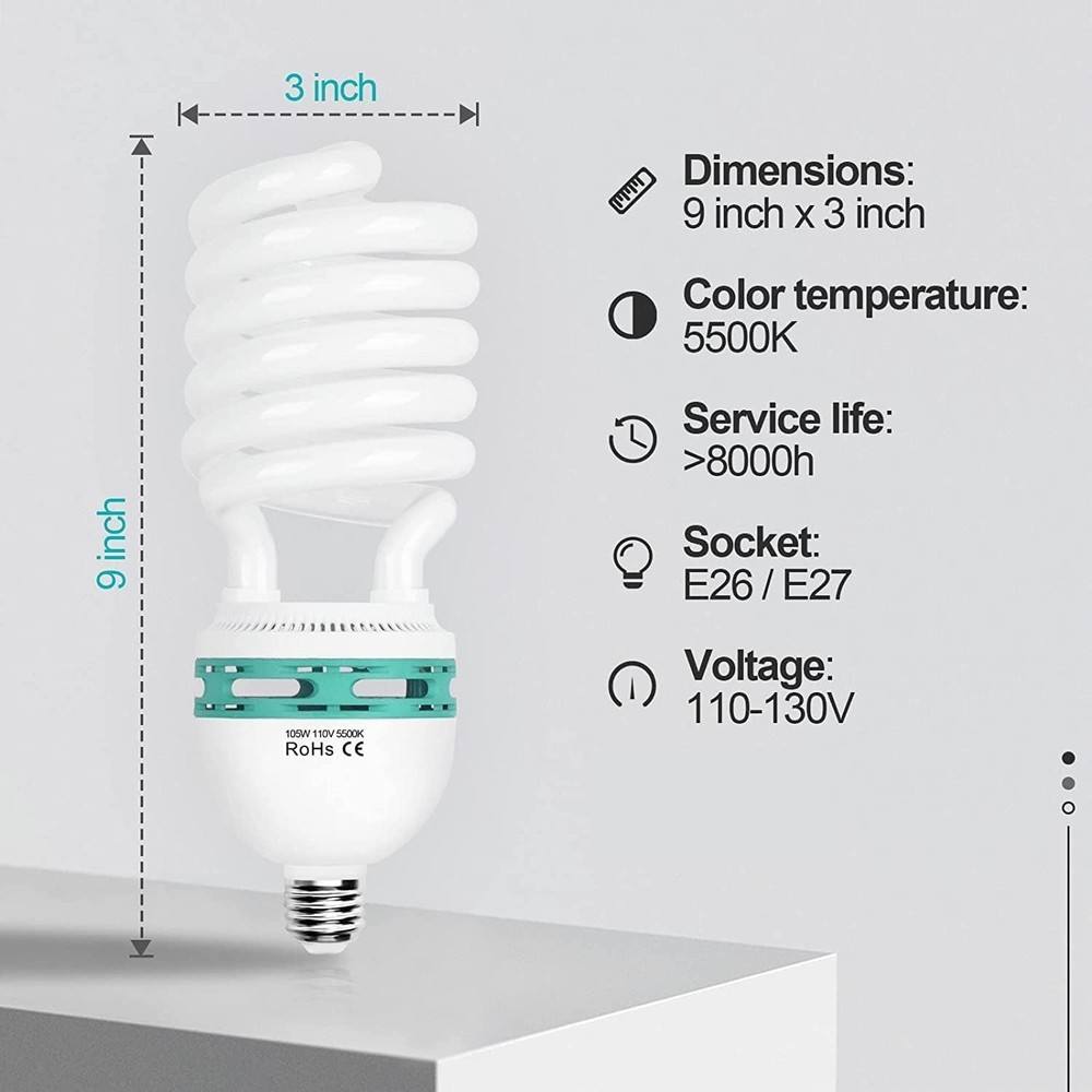 Portrait Shooting Light Bulbs 105W - 2 Pack