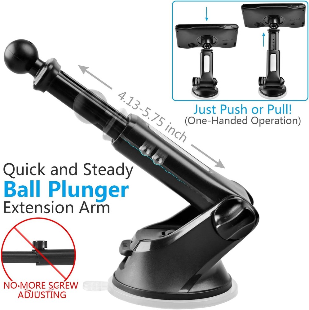 GPS Suction Cup Mount for Garmin, Replacement Dash & Windshield Holder