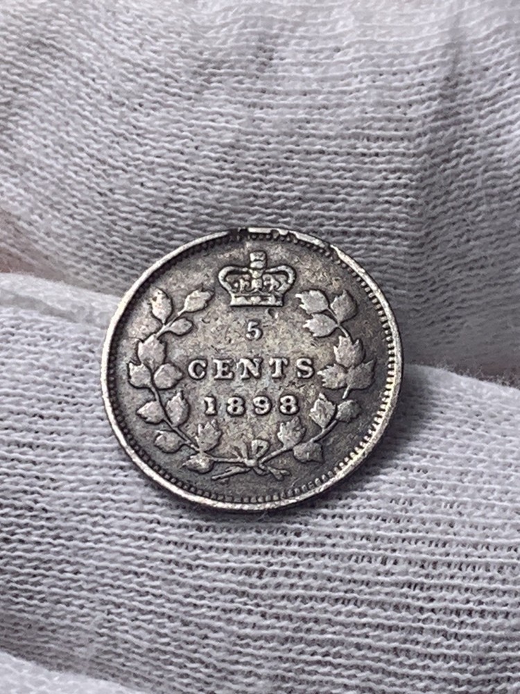 1898 Canada Silver 5 Cents (A2575)