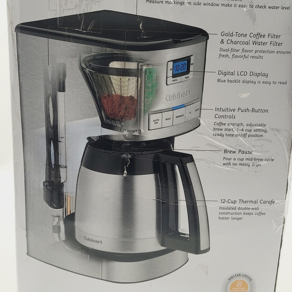 Cuisinart DCC-3850TG 12-Cup Programmable Thermal Coffeemaker Silver