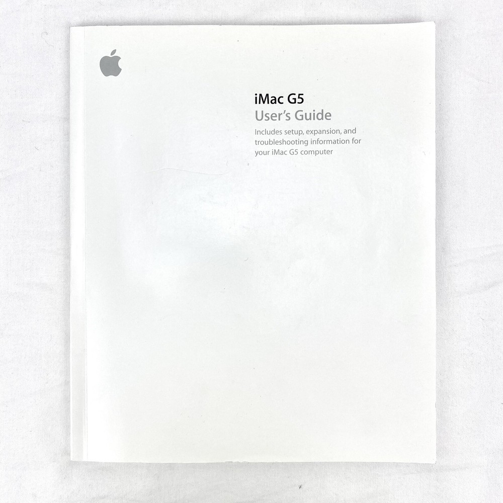 Macintosh Apple iMac G5 User’s Guide (034-2855-A) Mac Computer Manual