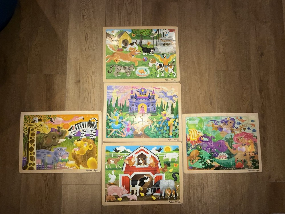 Melissa & Doug : 5  Puzzle Bundle