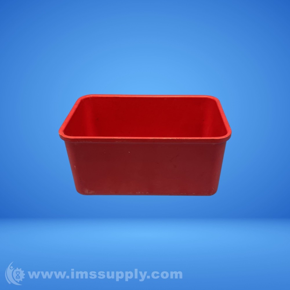Red Plastic Storage Bin 10" x 7" x 5" USIP