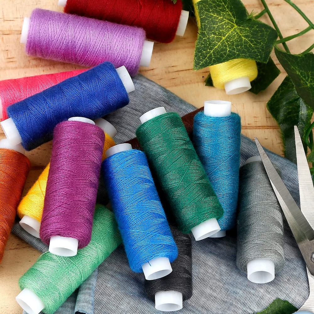 30 Spools Assorted Sewing Thread 250 Yards Each for Embroidery DIY Projects