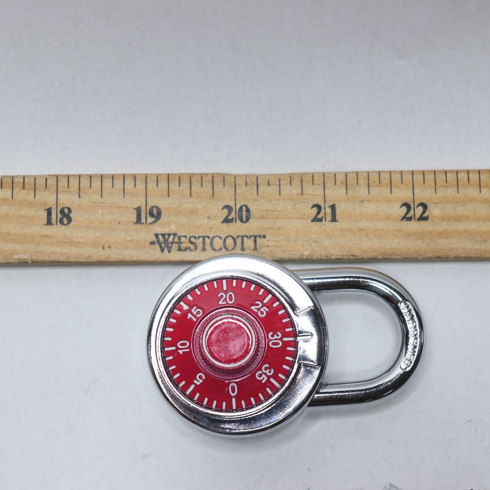 AOSRUM Safe Combination Padlock Steel Red