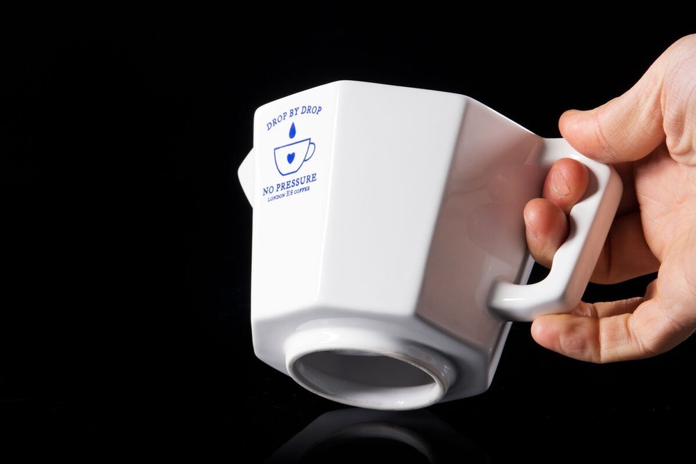Sucks UK No Pressure White Ceramic Drip Coffee Maker London Model E8