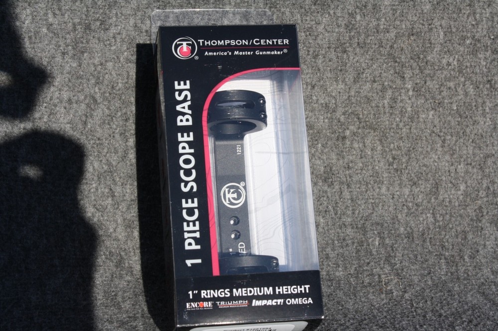 Thompson Center Black One Piece Scope Base & Ring Combo 1" Medium Encore Omega