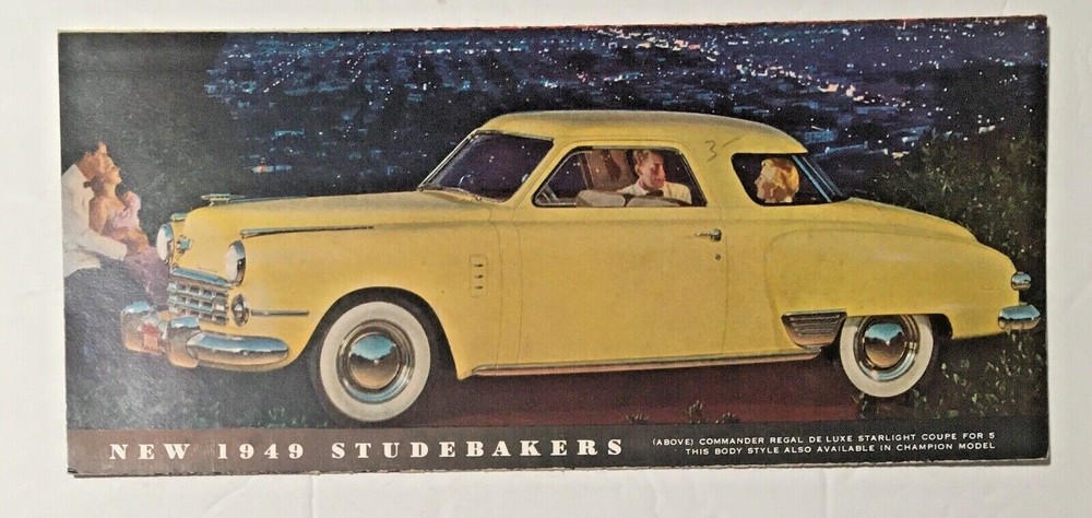 Vintage 1949 Studebaker Champion Commander Regal Sales Booklet, EUC