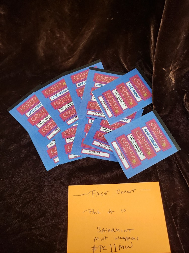 REPRO PACE COMET MINT WRAPPERS "SPEARMINT" PACK #PC11 SPEARMINT