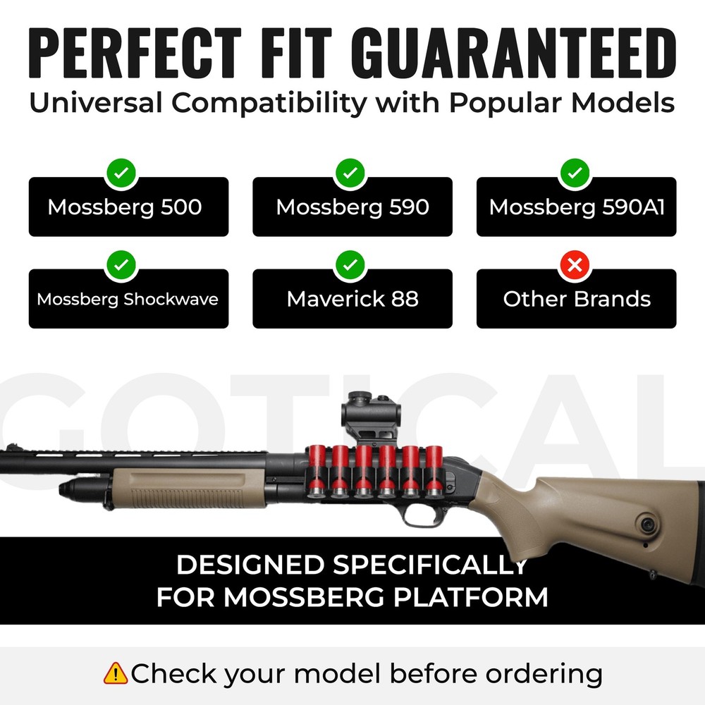 Gotical Receiver Mounted Shell Carrier Side