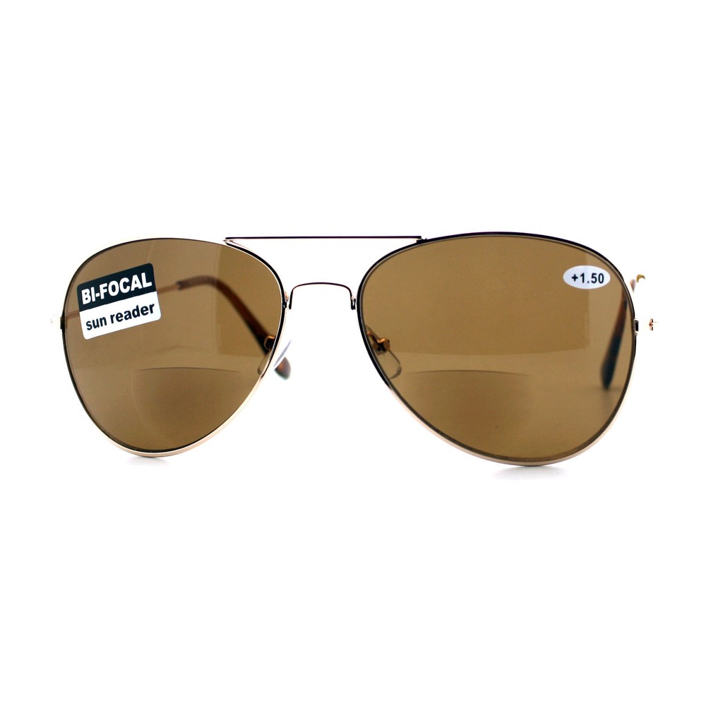 Bifocal Magnification Lens Sunglasses Unisex Classic Pilot Reader