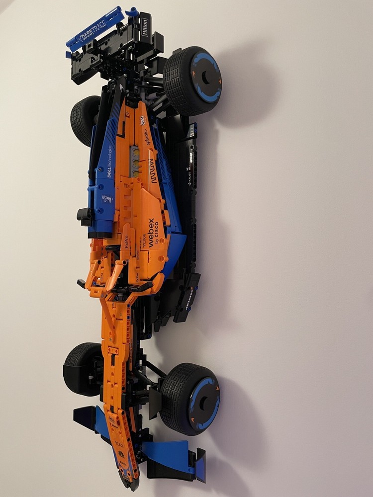 Lego Technic McLaren Formula 1 TM 42141 2022 3D Printed Wall Bracket Mount White