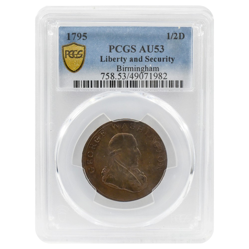 1795 Penny Liberty & Security AU53 PCGS