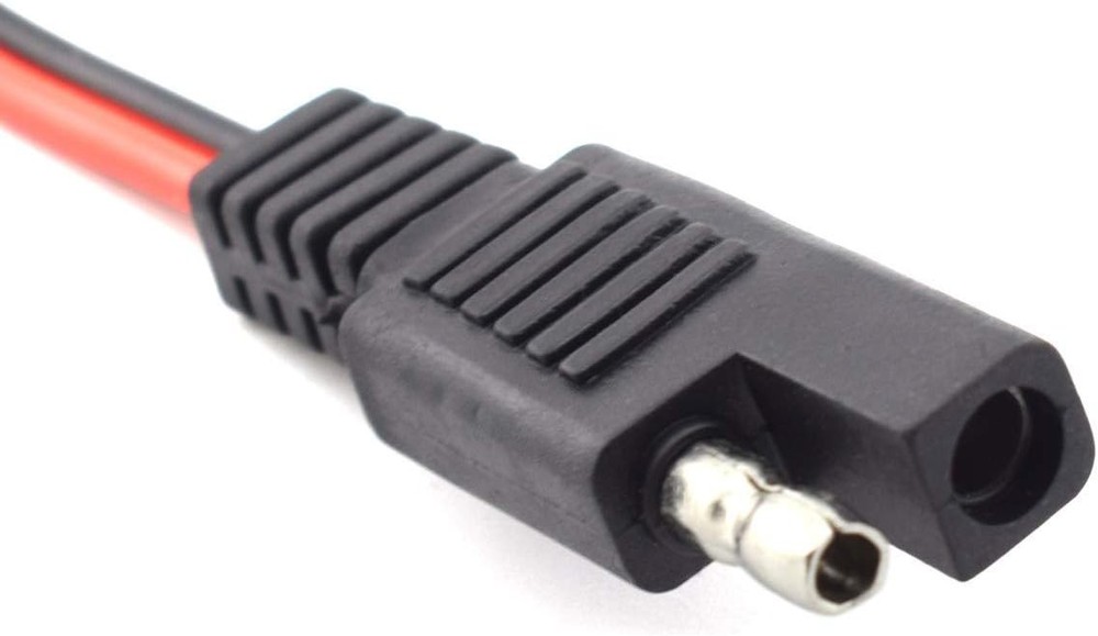 Durable 18AWG SAE Extension Plug Cable - Quick Connect Solar Solution (2 Pcs)