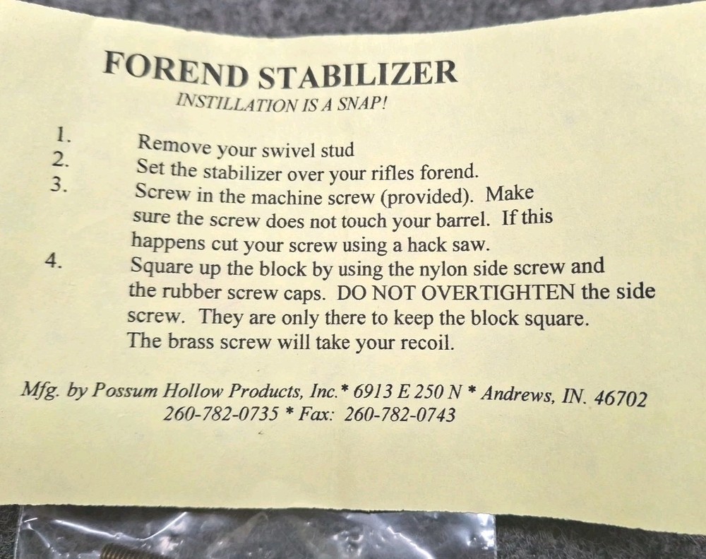 Nylon Forend Stabalizer