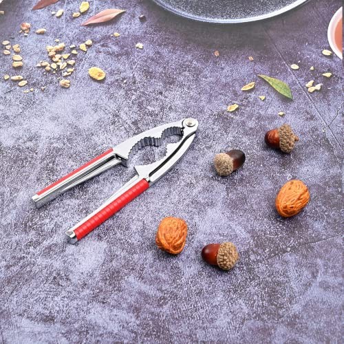 Nut Crackers Walnut Cracker Heavy Duty Shell Cracker Seafood Cracker Walnut Red