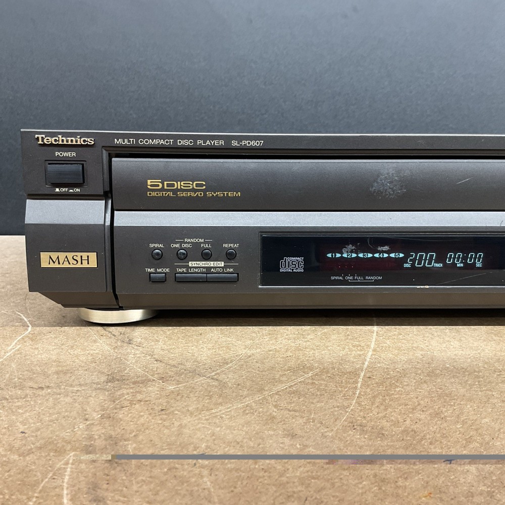 Technics Multi Compact Disc Player SL-PD607 MASH - Tested Working No Cable