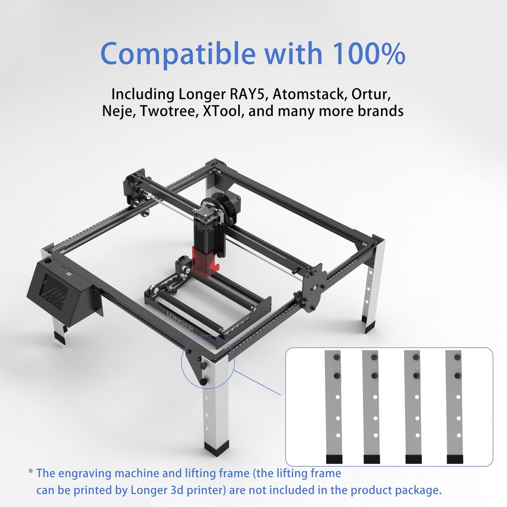 LONGER Laser Rotary Roller 360° Rotation for Laser Engraver Cylindrical Objects