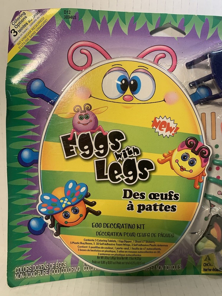 Dudley’s Eggs with Legs Easter Decorating Accessories Kit HTF!!