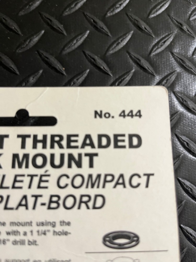 Scotty Compact Threaded Deck Mounts (2)for Scotty Rod Holders No.444 ~NIP~