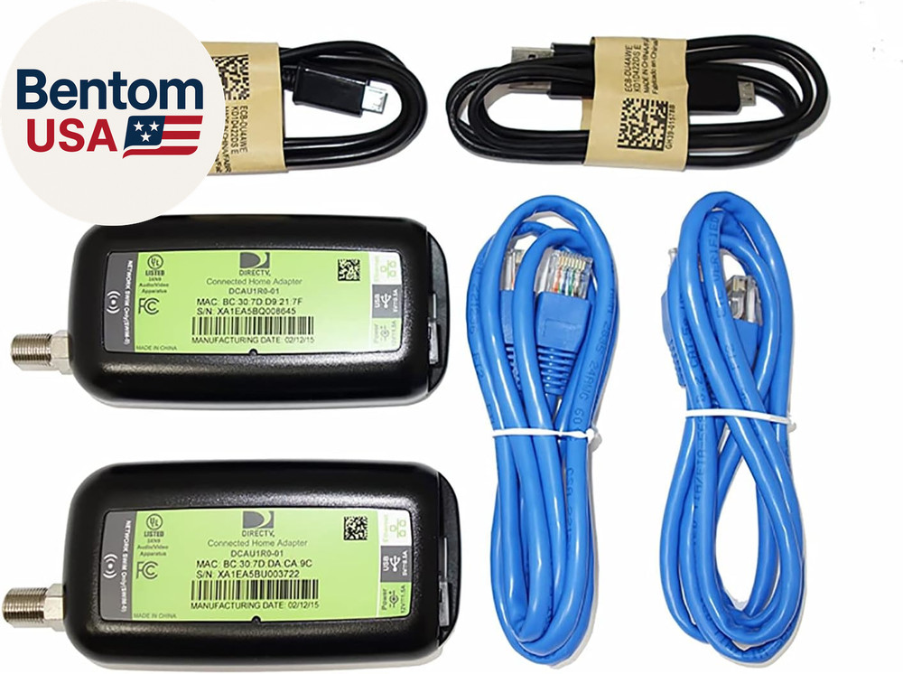 2 Pack - Broadband Deca Ethernet to Coax Adapter - Third Generation (With 2 USB