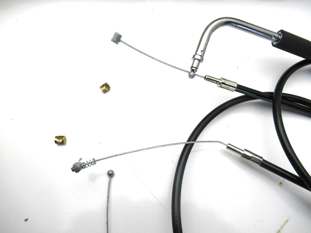 HARLEY FXST THROTTLE AND IDLE CABLES (PAIR) PUSH/PULL 36" Casing Length 1996-05