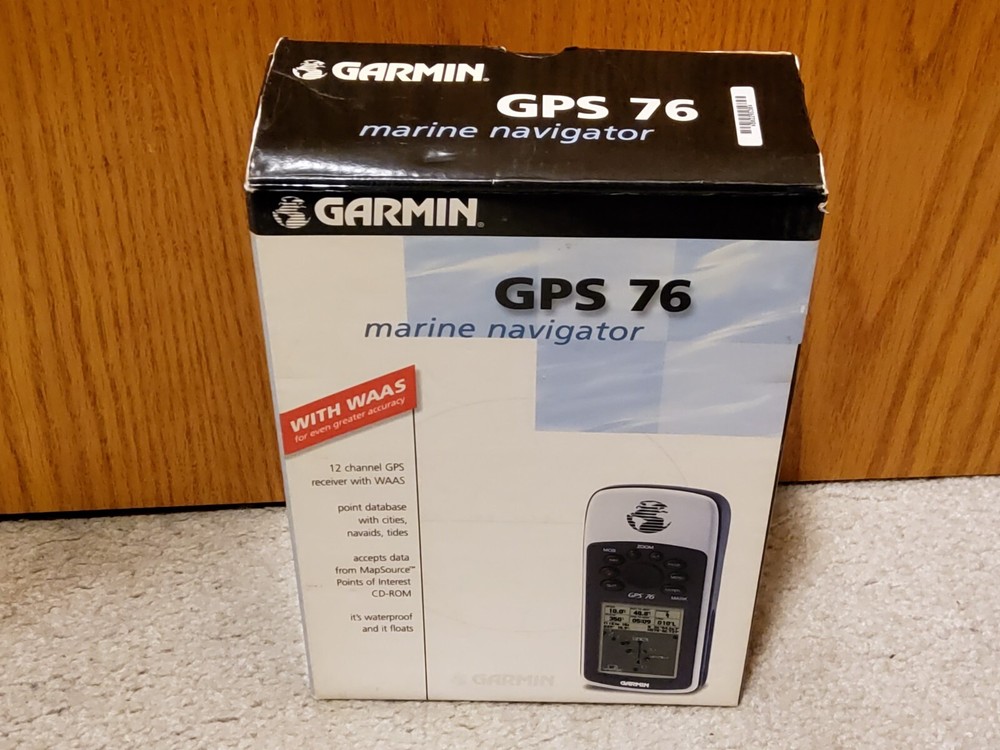 Garmin GPSMAP 76 Tested Clean Bundle w/ box, strap, manuals, cables EUC