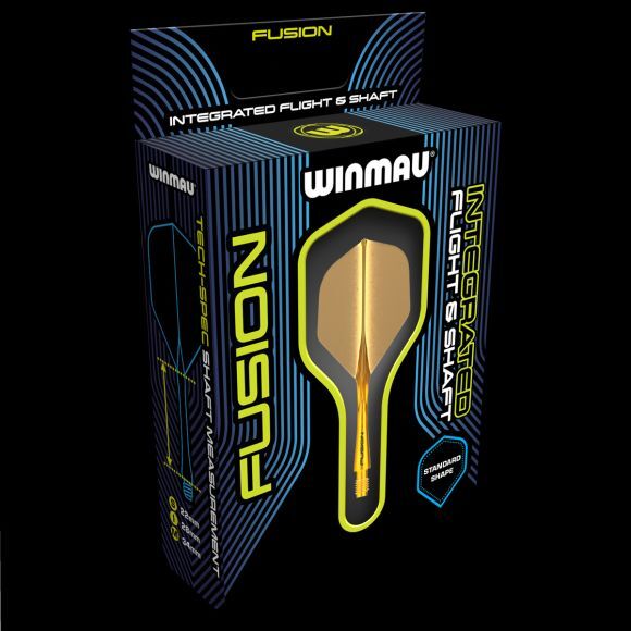 Winmau Fusion Integrated Flight & Shaft Solid Orange Medium