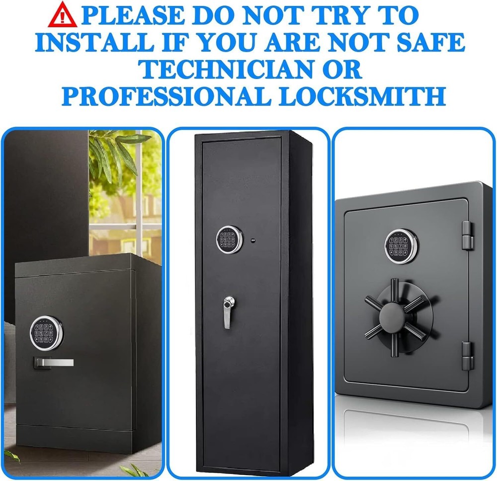 Gun Safe Lock Replacement Electronic Chrome Keypad Safe Lock Swingbolt Lock