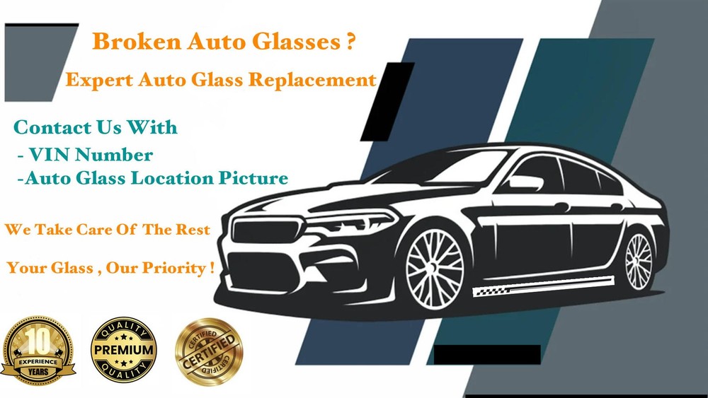 Driver/Left Side Front Vent Window Glass For 09-14 Honda Fit/ EV 4DR Hatchback