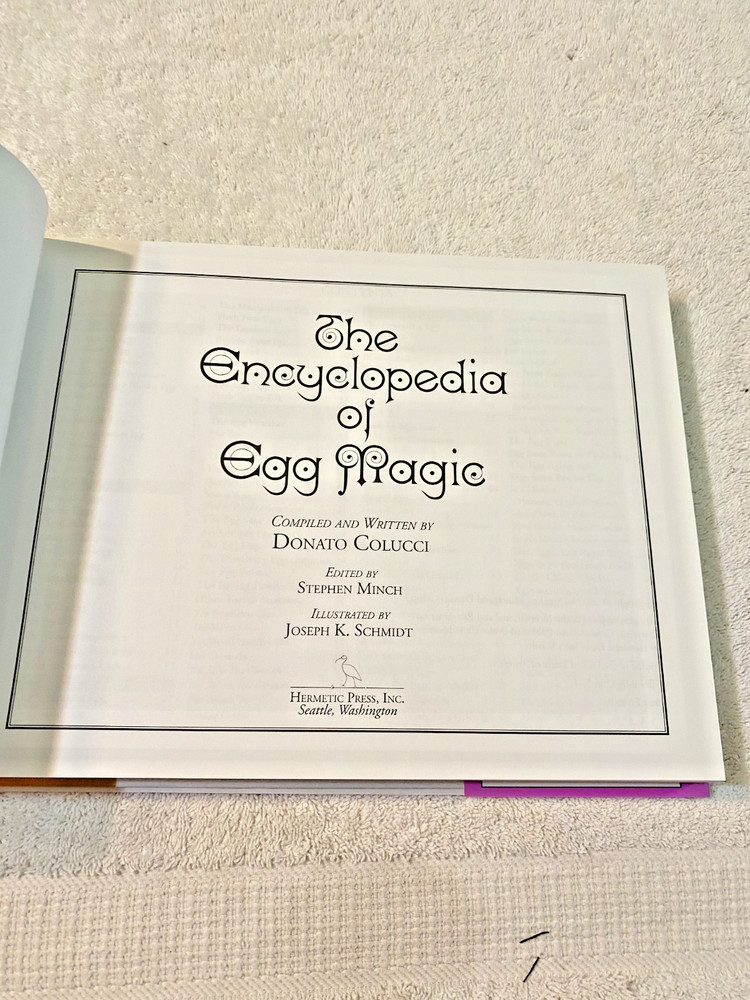 magic book encyclopedia of Egg magic first edition new
